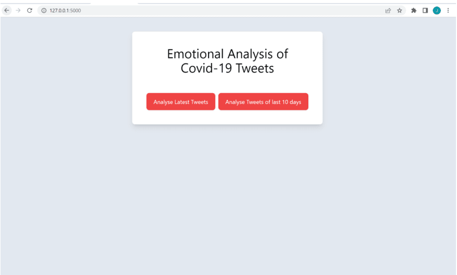 Emotion Analysis in Real Time Tweets
