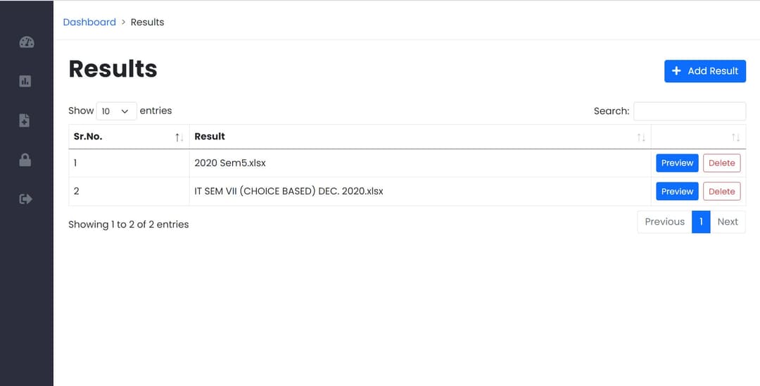 Result Analysis System